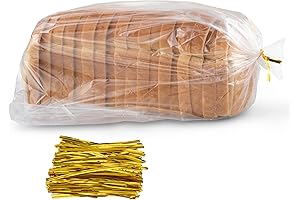 Bread Bags with Ties: 100 Reusable Bags for Effortless Bread Storage
