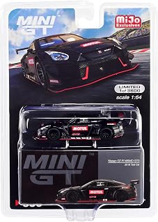 Truescale Miniatures 2018 GT-R GT3 Matt Black with Graphics Test Car Limited Edition to 3600 Pieces Worldwide 1/64 Diecast Model Car by True Scale Miniatures MGT00336