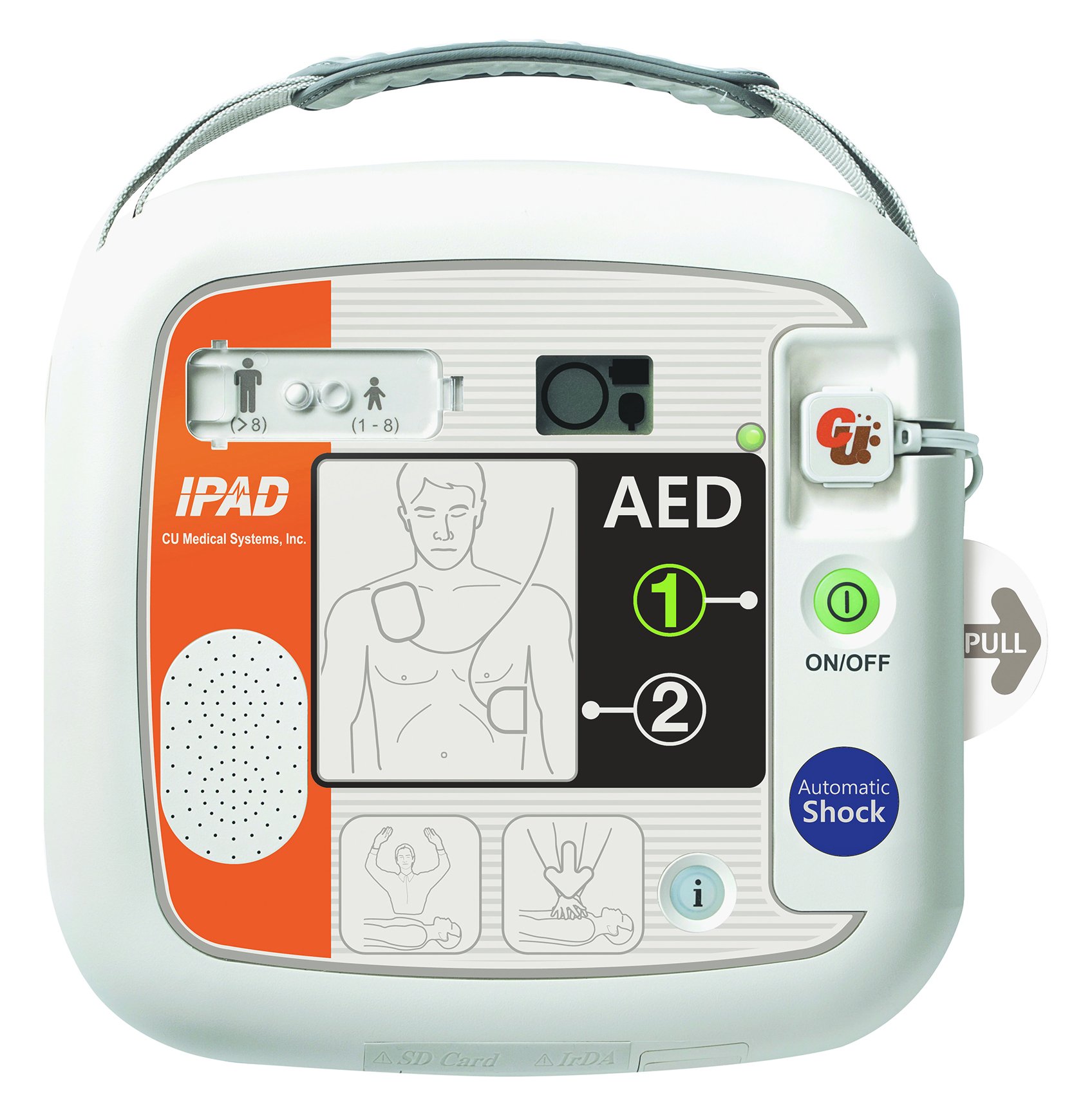 CU Medical iPAD SP1 AED, Automated External Defibrillator, Fully Automatic