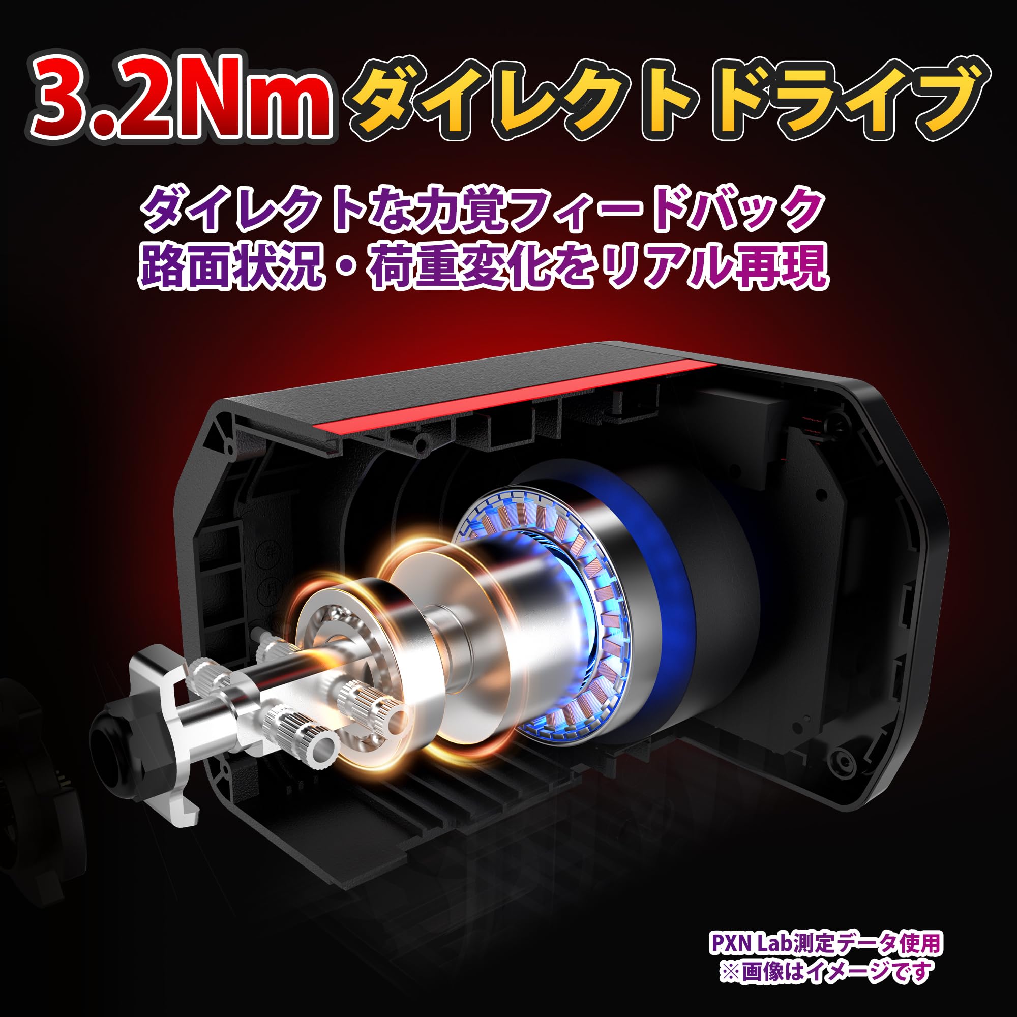 Amazon | PXN V10 PRO ダイレクトドライブ レーシングホイール 3.2Nm