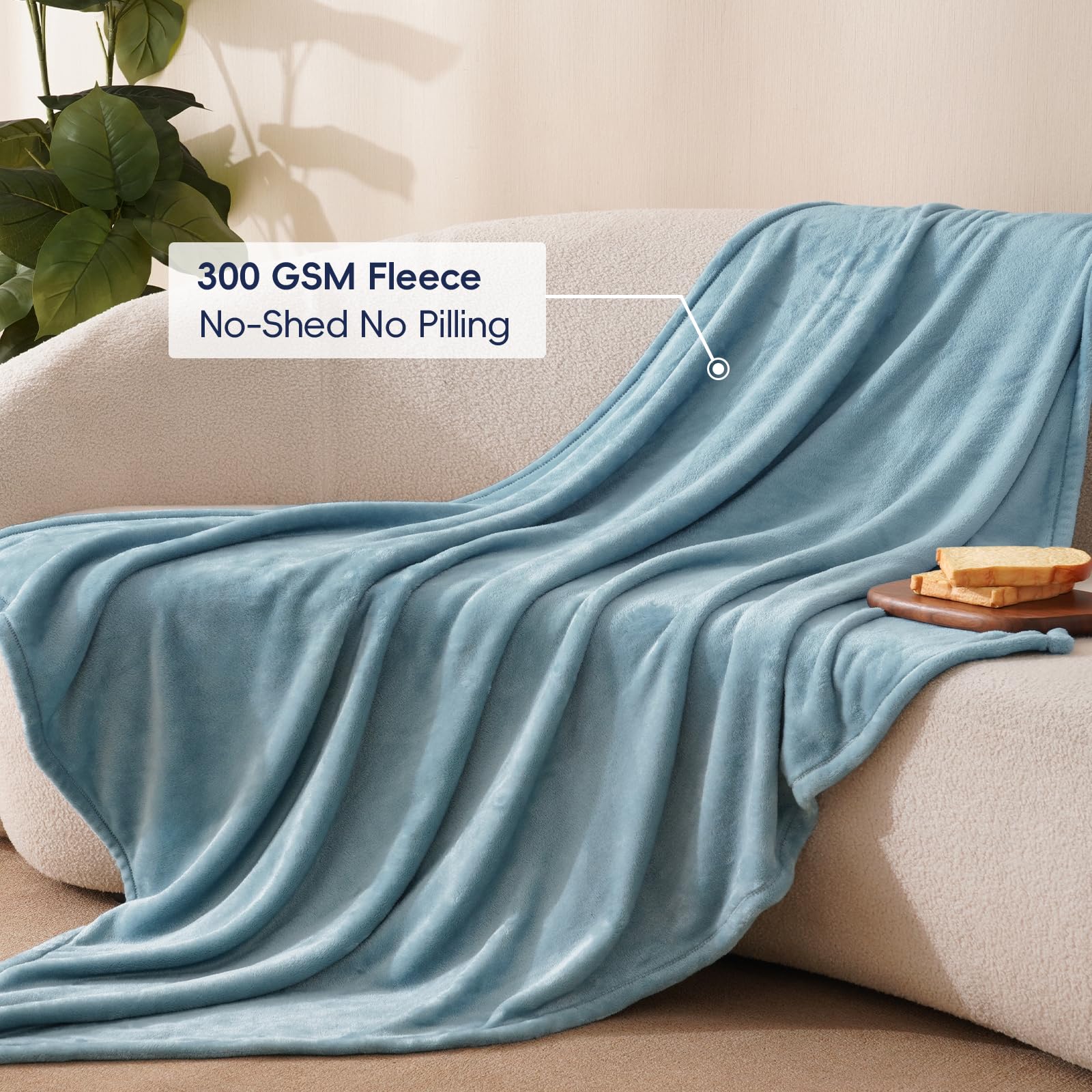 Amazon.com: PHF No Shed No Pilling Fleece Throw Blanke -Ultra Soft