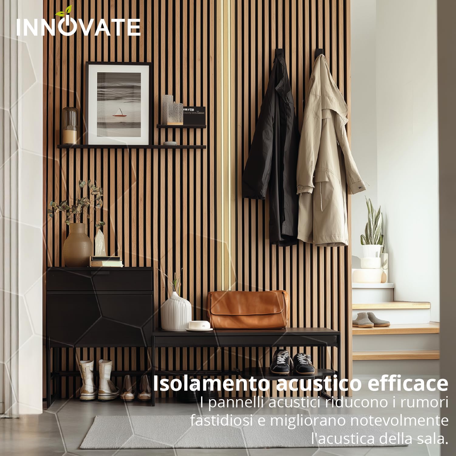 INNOVATE Pannelli fonoassorbenti decorativi Isolamento acustico