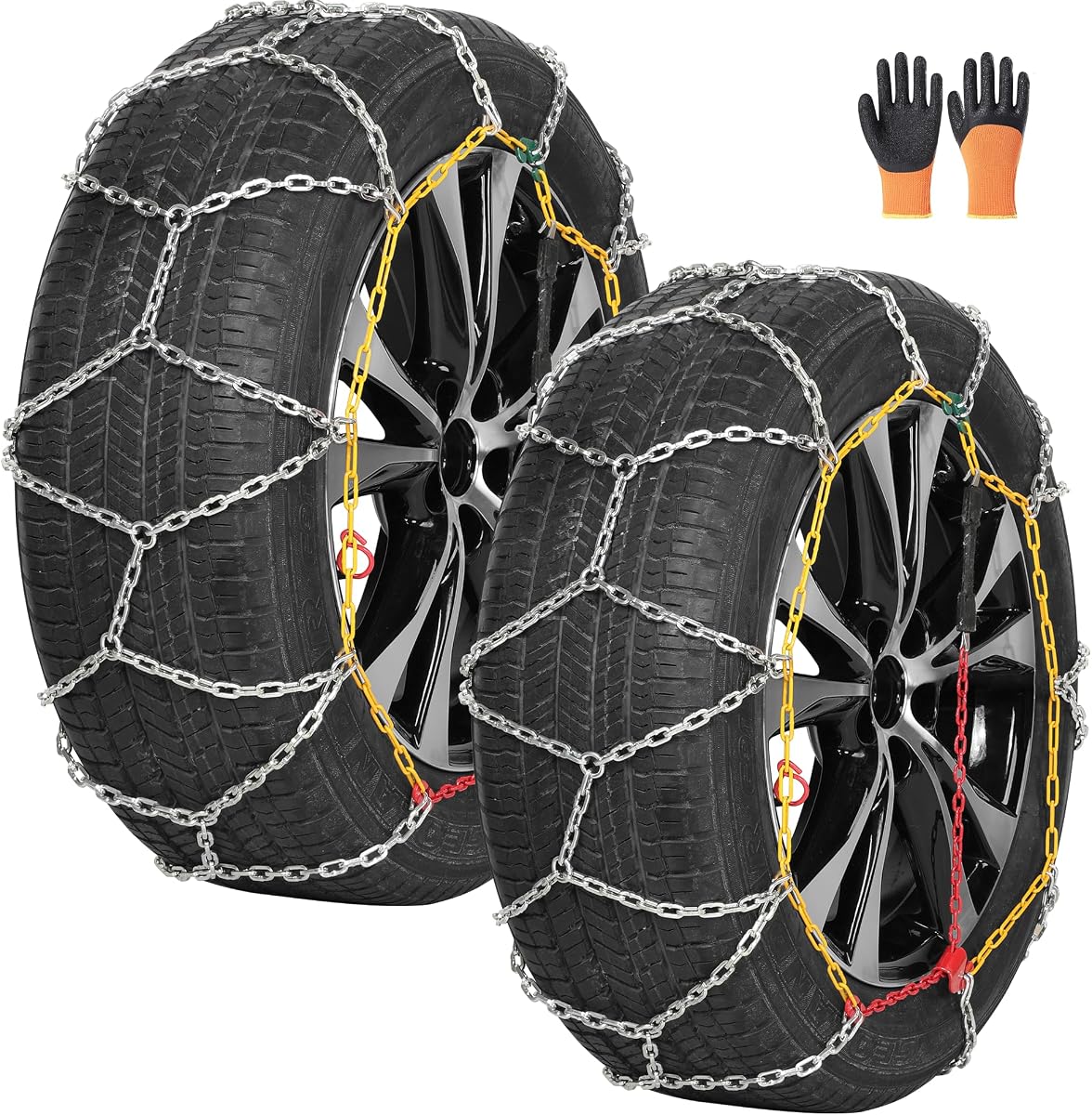 Heavy Duty Snow Tire Chains for Trucks SUVs Pickups Manganese Steel 4WD110