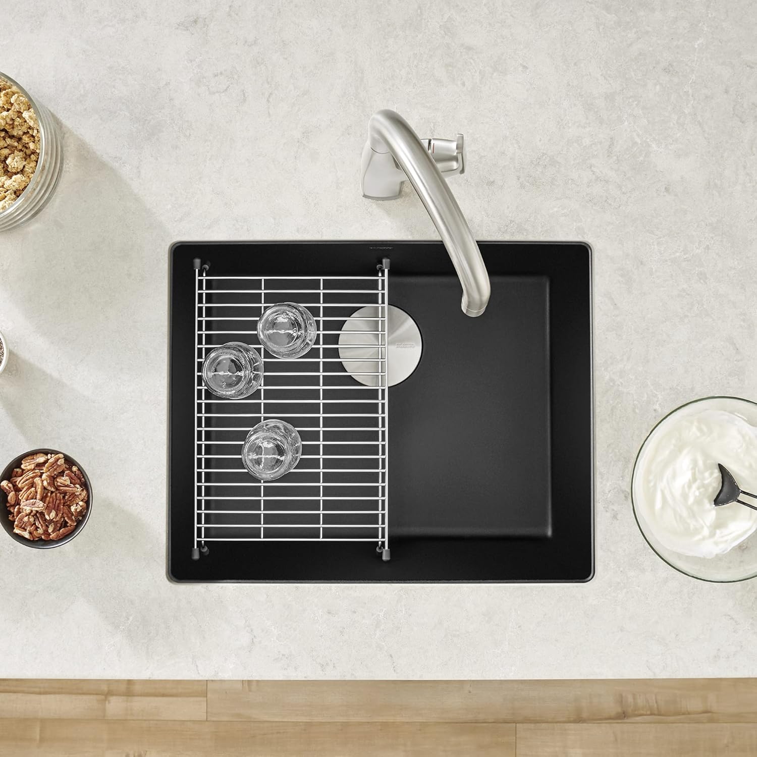 BLANCO 442933 Precis 21" Kitchen Sink, Coal Black
