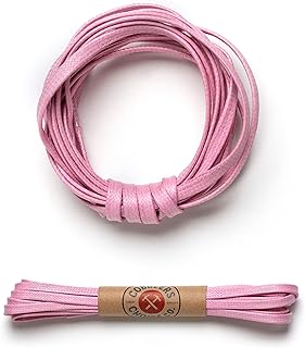Premium Flat Waxed Cotton Boot Laces - Cobbler's Choice Shoe Laces - Durable and Beautiful!