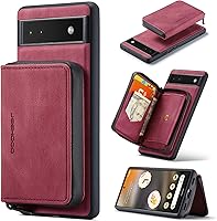 Vista 9 de Asuwish Funda de teléfono para Google Pixel 6A 5G 2022 con protector de pantalla de vidrio templado y soporte para tarjeta de crédito con ranura