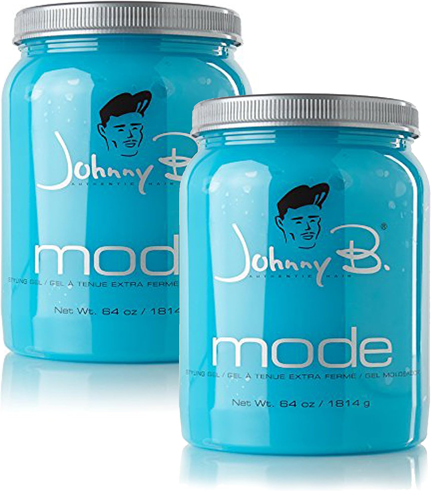 Bundle - 2 Items : Johnny B Mode Styling Gel, 64 Oz (2 Pack)