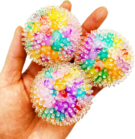 4 Adet Squishy Stres Topları Yetişkinler için Fidget Oyuncaklar, Stres Giderici Sıkma Fidget Topları Parti için Set Doğum Günü ve Goodie Çanta Stuffers