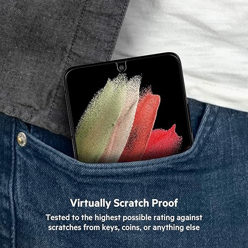 Miniatura 4 de Belkin ScreenForce - Protector de pantalla templado para Galaxy S21 Ultra, compatible con funda y fácil aplicación