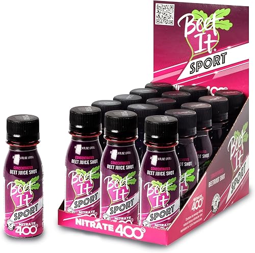 Bebida Beet It Sport Pro-Elite Shot, 2.3 onzas líquidas, 15 unidades, Paquete de 1, 1, 1
