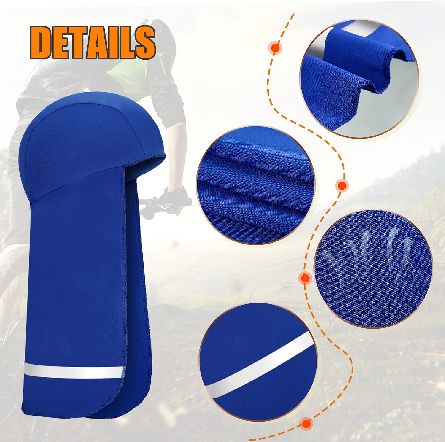 Loopeer Hard Hat Sun Shade Neck Shield 6 Pack Cooling image 2
