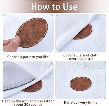 36 Pcs Blank Leatherette Patches, 2 x 2.9 Inch Lasable Engravable Iron on Blanks, Rustic Brown Oval Laser Artificial Leather Patch for Custom Hats Clothes Bags DIY Crafts