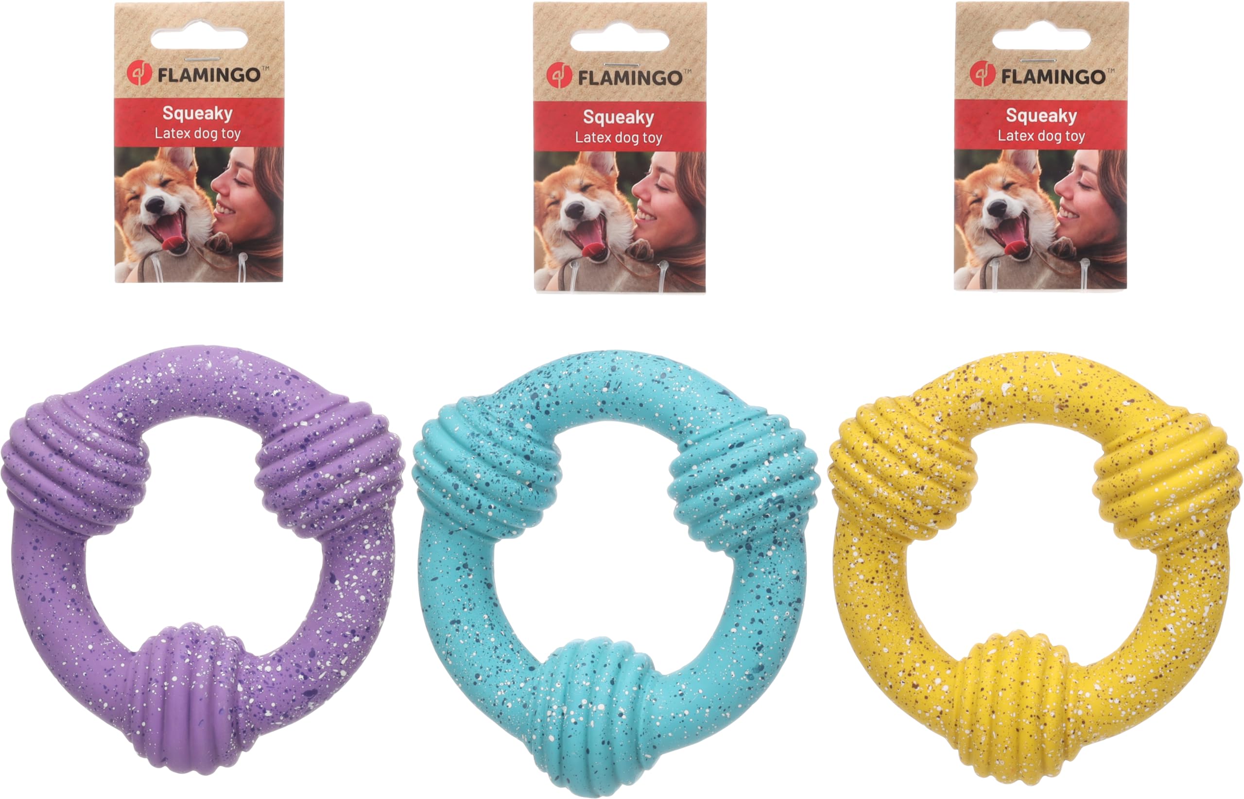 Flamingo TOY FRECKLES RING L SEVERAL COLOURS 14,8x14,8x5,3CM ASSORTMENT