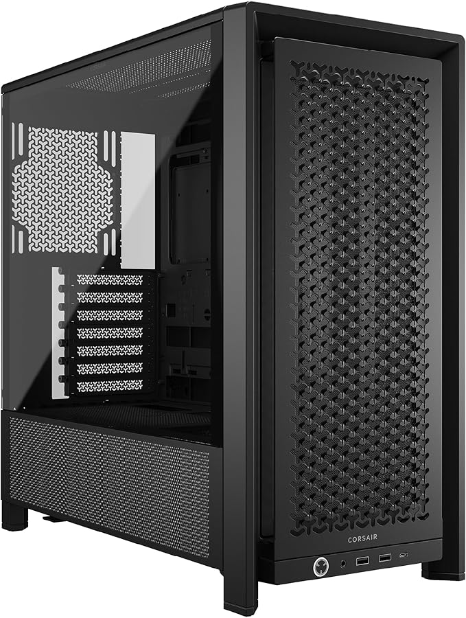 CORSAIR FRAME 4000D モジュール式ハイエアフローミッドタワー PC ケース、ブラック 複数の 360 mm ラジエーターを搭載可能 – ASUS BTF、MSI Project Zero、Gigabyte Project Stealth に対応 CC-9011290-WW