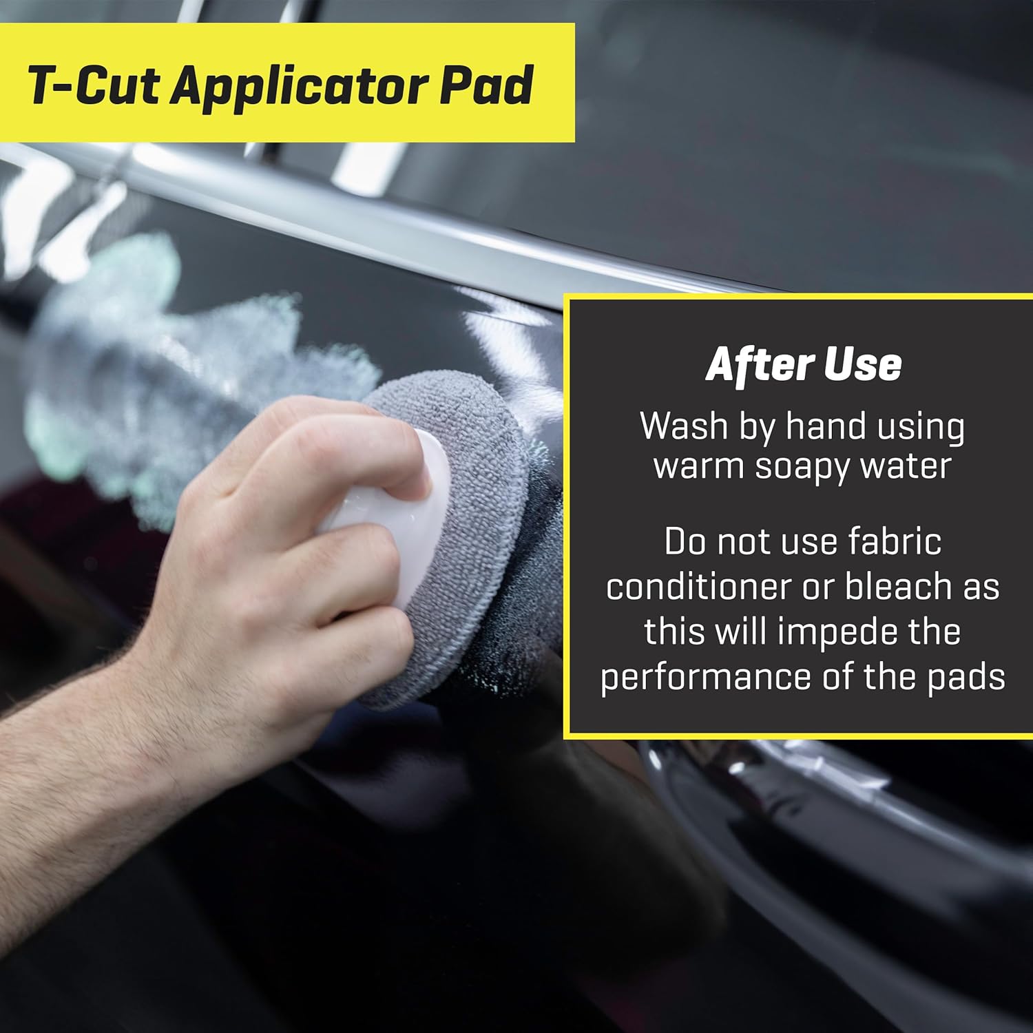 T-Cut Color Fast Purple Scratch Remover, Car Wax Polish, Color Enhancer, 17 Oz & T-Cut Car Wax Microfibre Applicator Set, Achieve a Smooth Finish & Professional Streak Free Shine