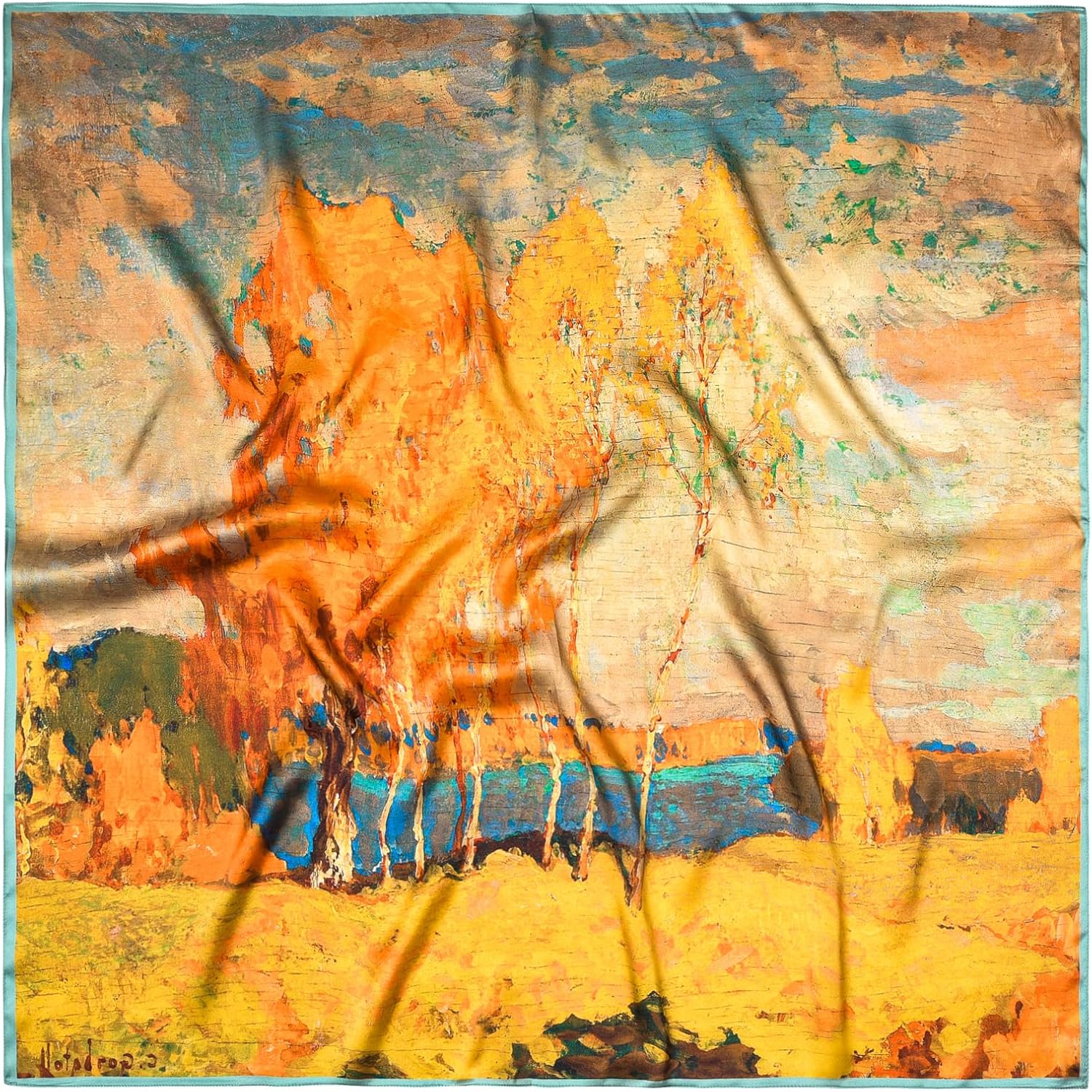 100% Pure Mulberry Silk Scarf 35" Large Square Lightweight Headscarf –Women’s Hair Wraps The shawl-With Gift Packed - Image 3