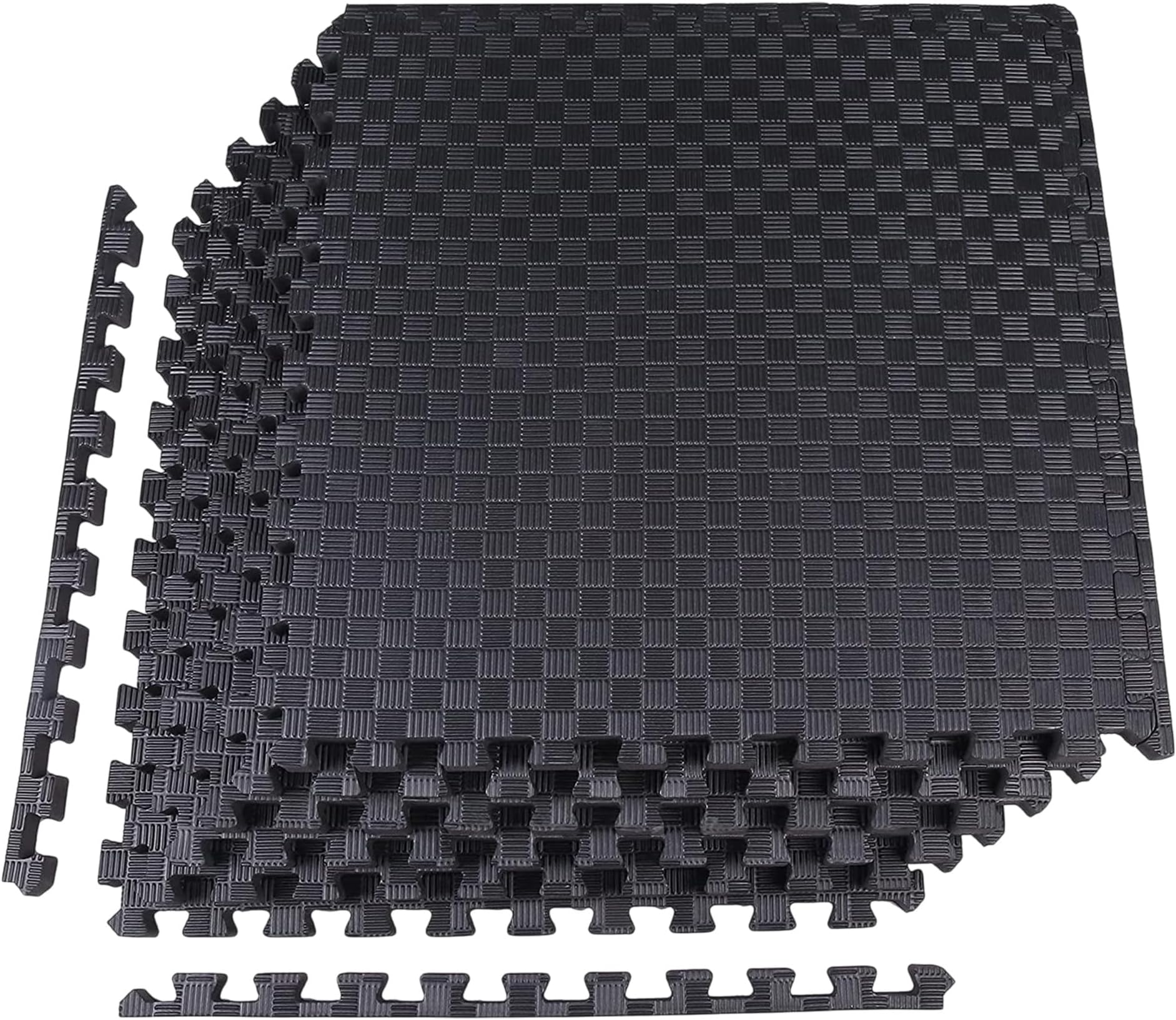 BalanceFrom Puzzle Exercise Mat 1" Thick, EVA Interlocking Foam Floor