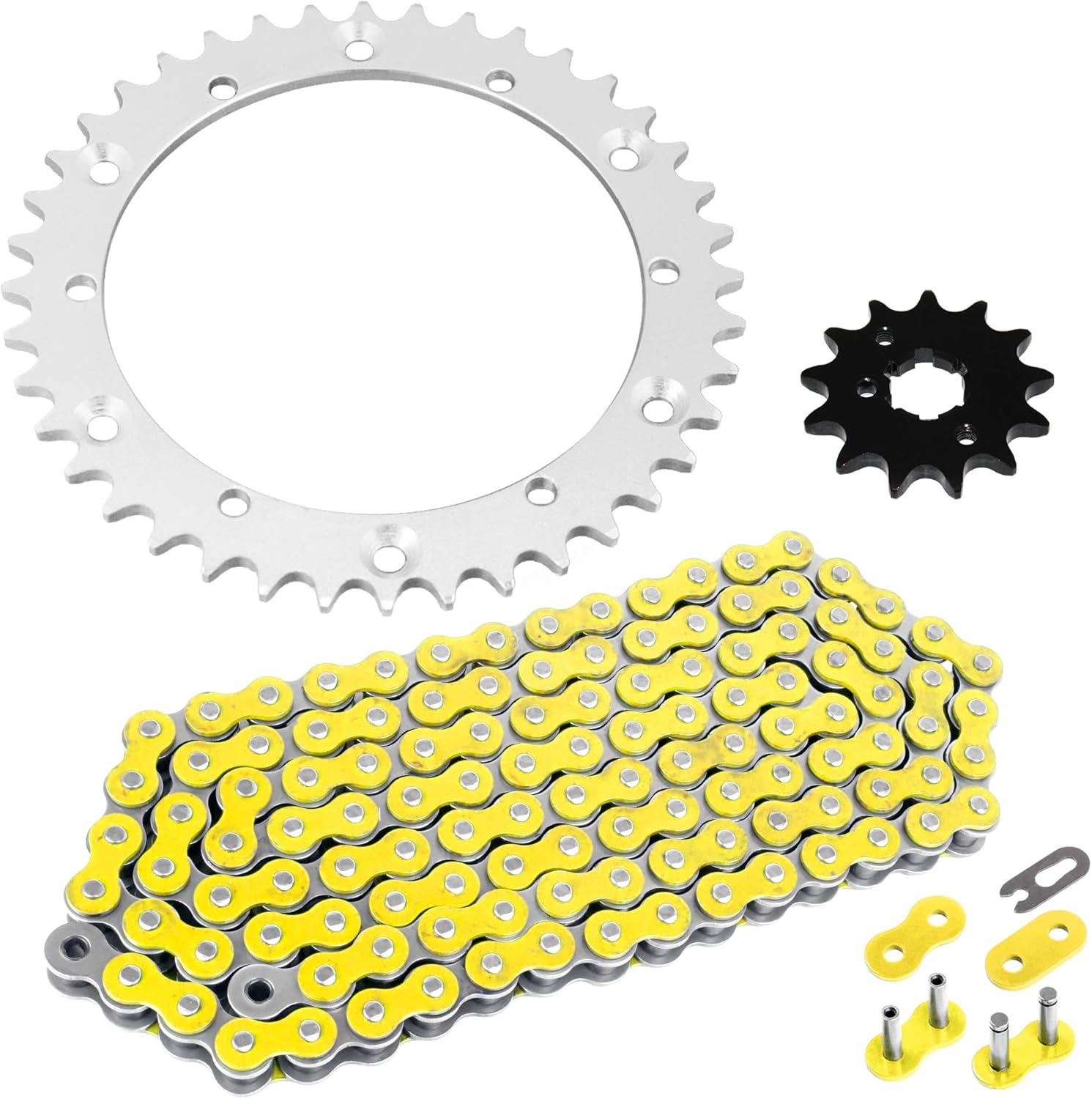 Caltric Drive Chain and Sprockets Kit Compatible with