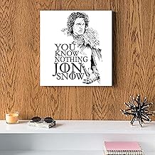 لوحه جيم اوف ثرونز خشب ام دي اف مقاس 30x30 سنتيمتر، بيج