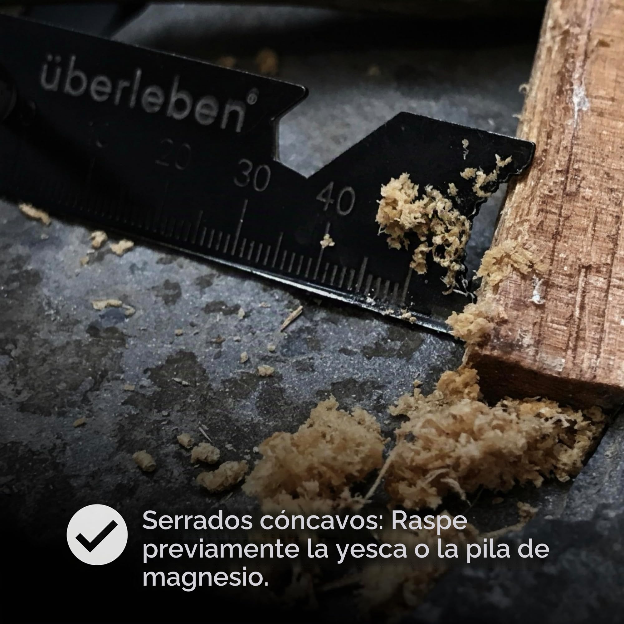 überleben Pedernal iniciador de Fuego con Mango de Madera Hecho a Mano (Varilla de Hierro y Cuello de Supervivencia Tradicional) 12,000-20,000 Golpes