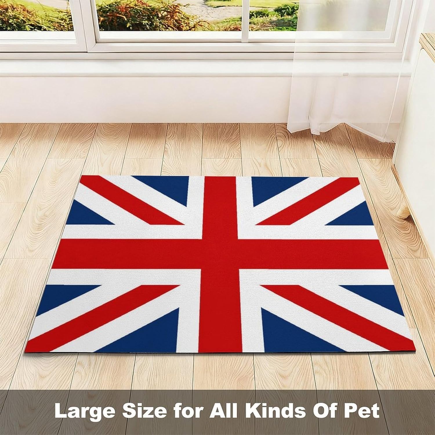 British Flag Pet Feeding Mat Dog Cat Food Placemats for Water Bowl Non Slip
