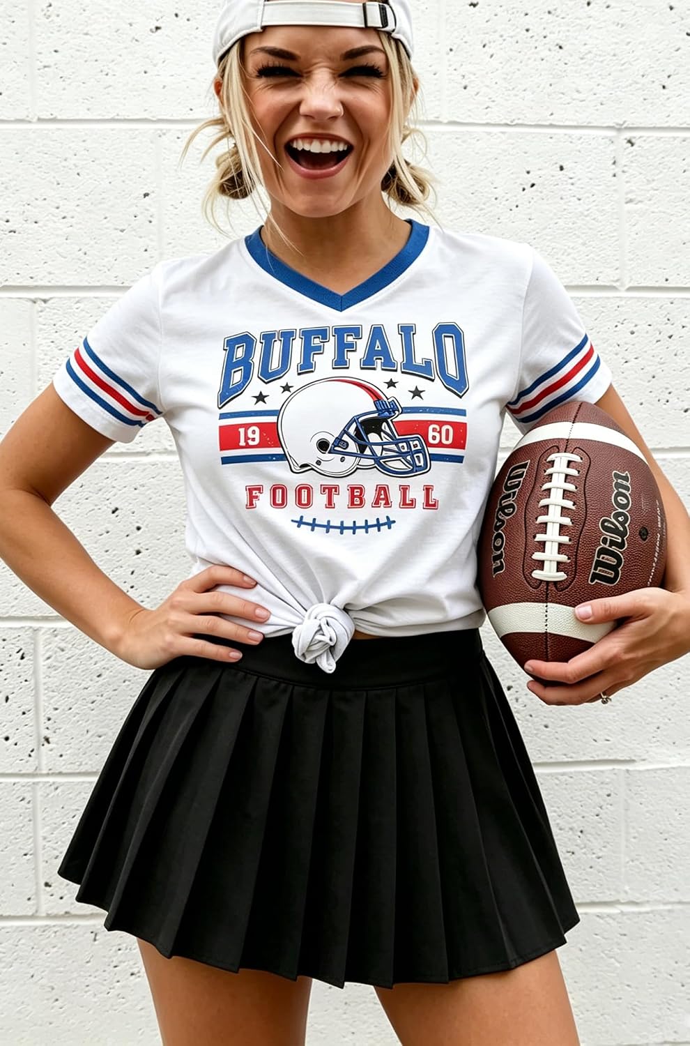 Football Shirt Game Day Shirts: Women Seattle V T-Shirt Cute Sport Fans Top