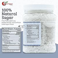 Vista 2 de NY SPICE SHOP Rock Sugar – Frasco de 1.7 libras (27.2 onzas) de cristales de caramelo de roca – Rocas de azúcar – Cristales de azúcar – Caramelo