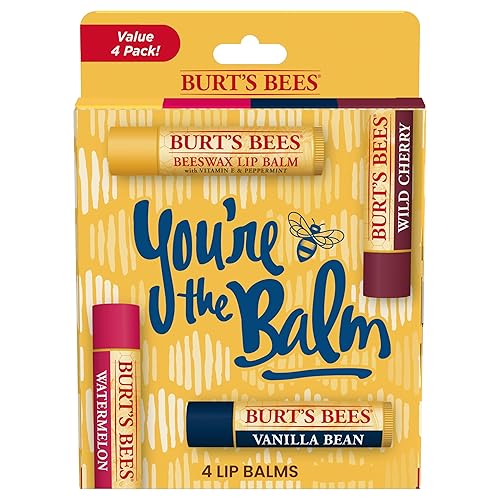 Miniatura 17 de Burt's Bees Bálsamo labial – Cera de abejas original, menta de pepino, sandía y mandarina dulce, con cera de abeja de origen responsable, sin tinte
