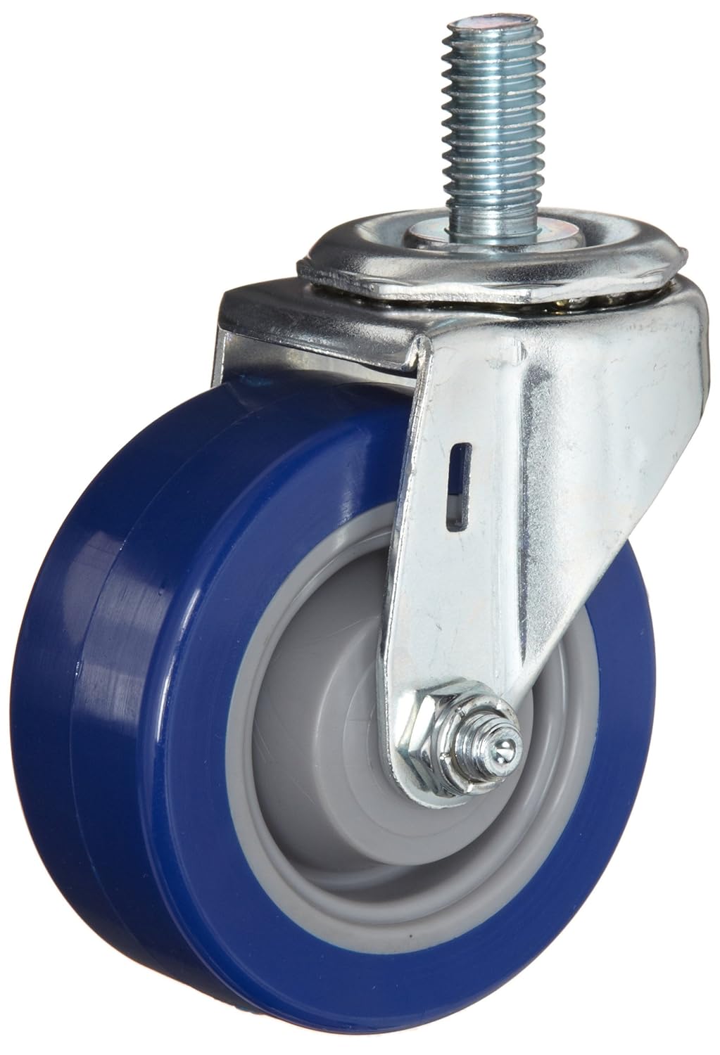 E.R. Wagner - 2F9905B25000104 Stem Caster 280 lbs Capacity, 5" Wheel Dia, 1-1/4" Wheel Width, 5-1/2" Mount Height, 3/8" Stem Dia, 1" Stem Height, Dark Gray