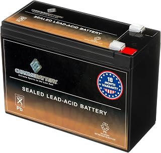 CB CHROMEBATTERY 12V 10Ah SLA Battery – Rechargeable Power for Alarm Systems, Emergency Lights, Toys, Scooters, Solar Backup & More – F2 Spade Terminal – Sealed Lead Acid Deep Cycle Design