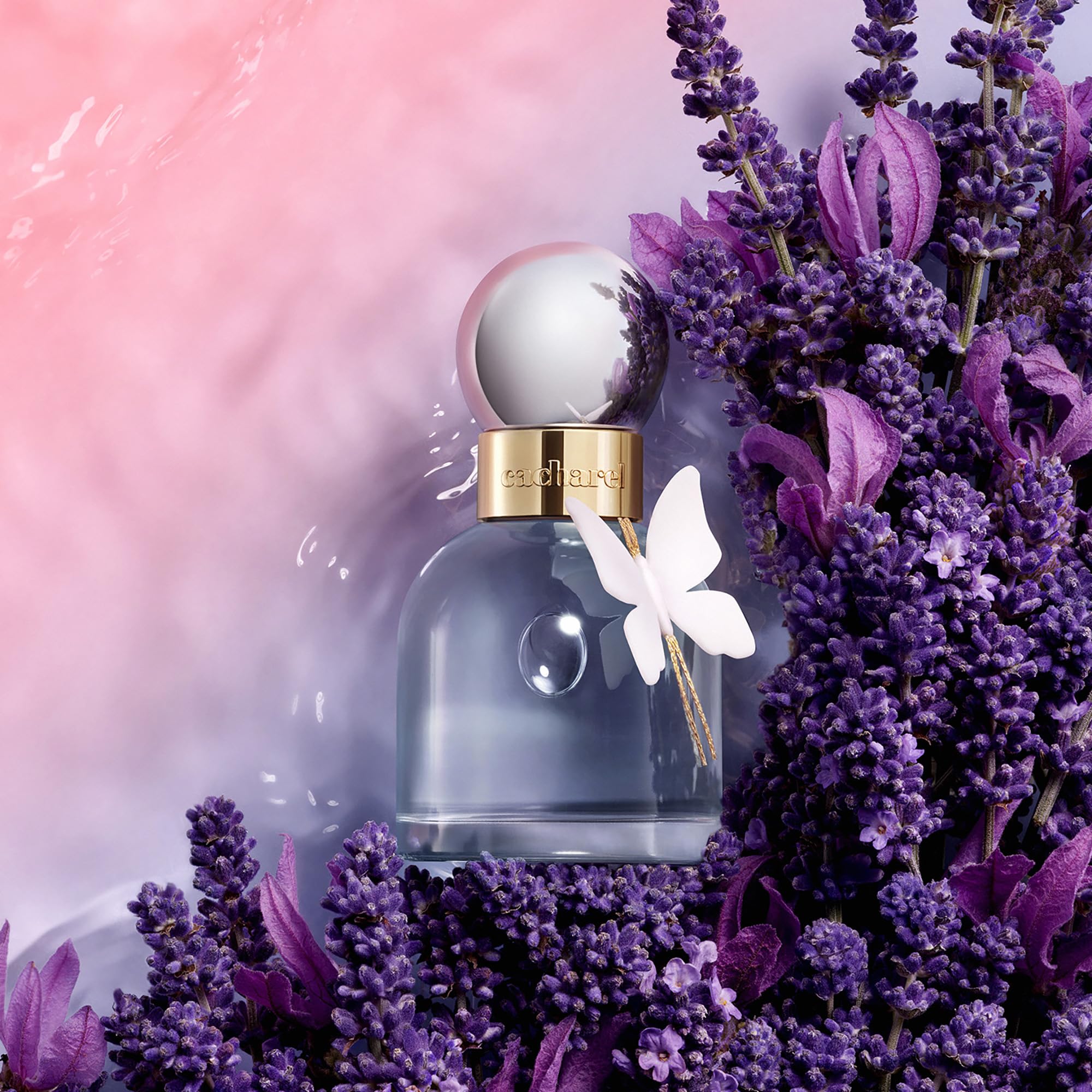 Cacharel Ella Ella Flora Azura - Eau de Parfum Ambrée Aromatique pour Femmes - Notes de Fleur d'Oranger, Lavande et Vanille