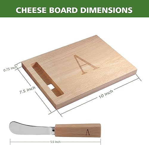 Miniatura 2 de Tabla de queso de madera con esparcidor