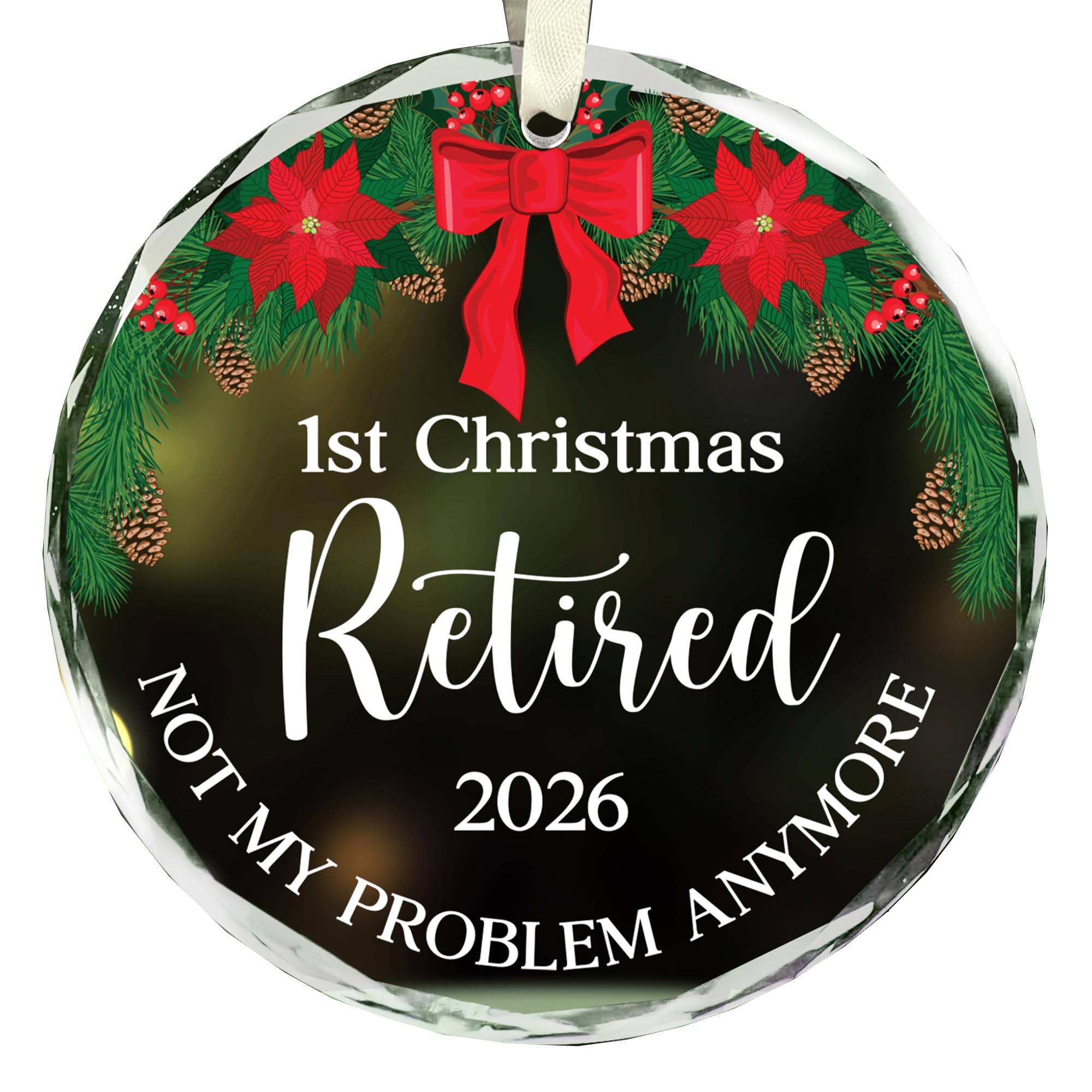 NewEleven Retirement Gifts For Women, Men - 1st Christmas Retired, Retirement Gift For Colleague, Work Bestie - Leaving Gifts For Colleagues Women From Friend, Coworker - Christmas Bauble