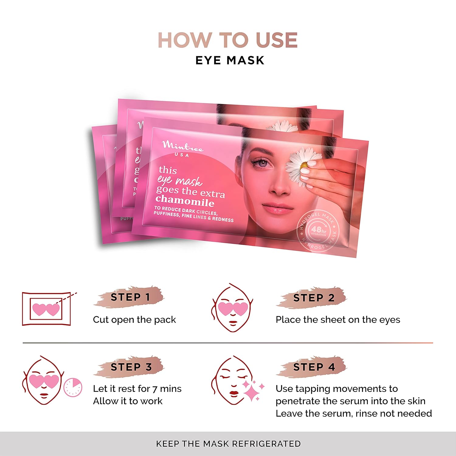 Mintree Rejuvenating Under Eye Mask - Reduces Dark Circles, Puffiness & Fine Lines For A Brighter, Youthful Look, Cooling Eye Mask for Soothing & Hydrating Under Eye Area - 12 gm X 4 (Pack Of 4) 6 81Fb9FbeEKS. SL1500