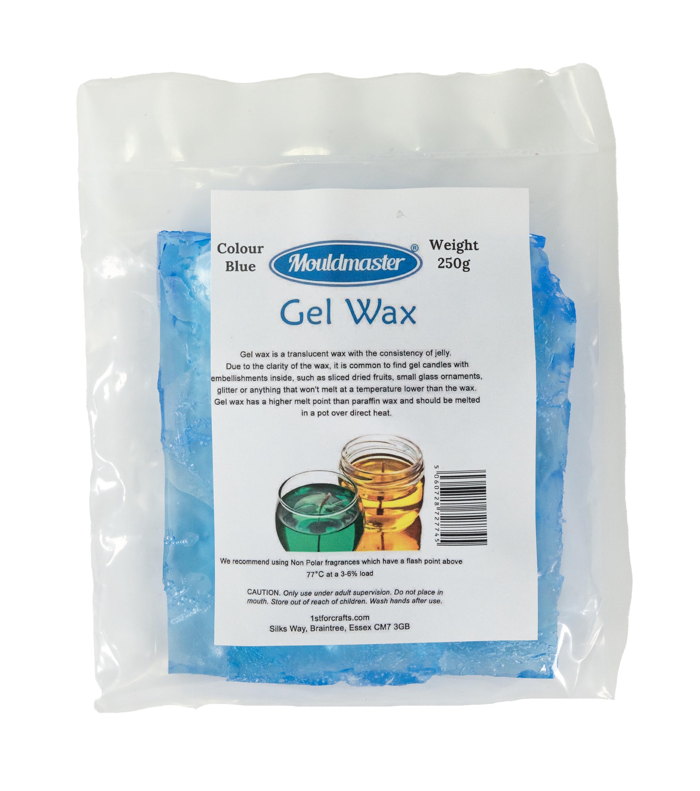 Mouldmaster 250 g Candle Making Gel Wax Blue