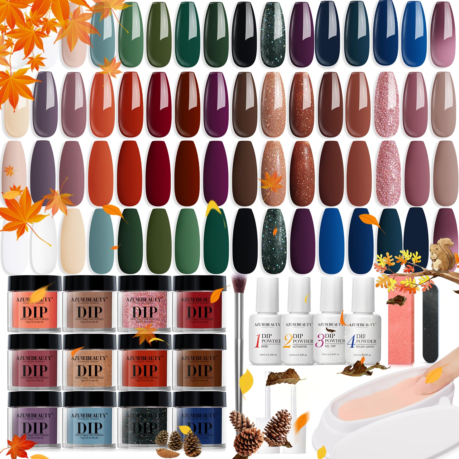 AZUREBEAUTY Dip Powder Nail Starter Kit
