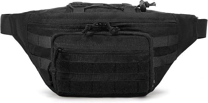 Mardingtop Tactical Fanny Pack for Men, Military Crossbody Waist Bag Utility Hip Belt Bumbag for Outdoor Travel,Hiking,Running,Walking,Fishing,EDC