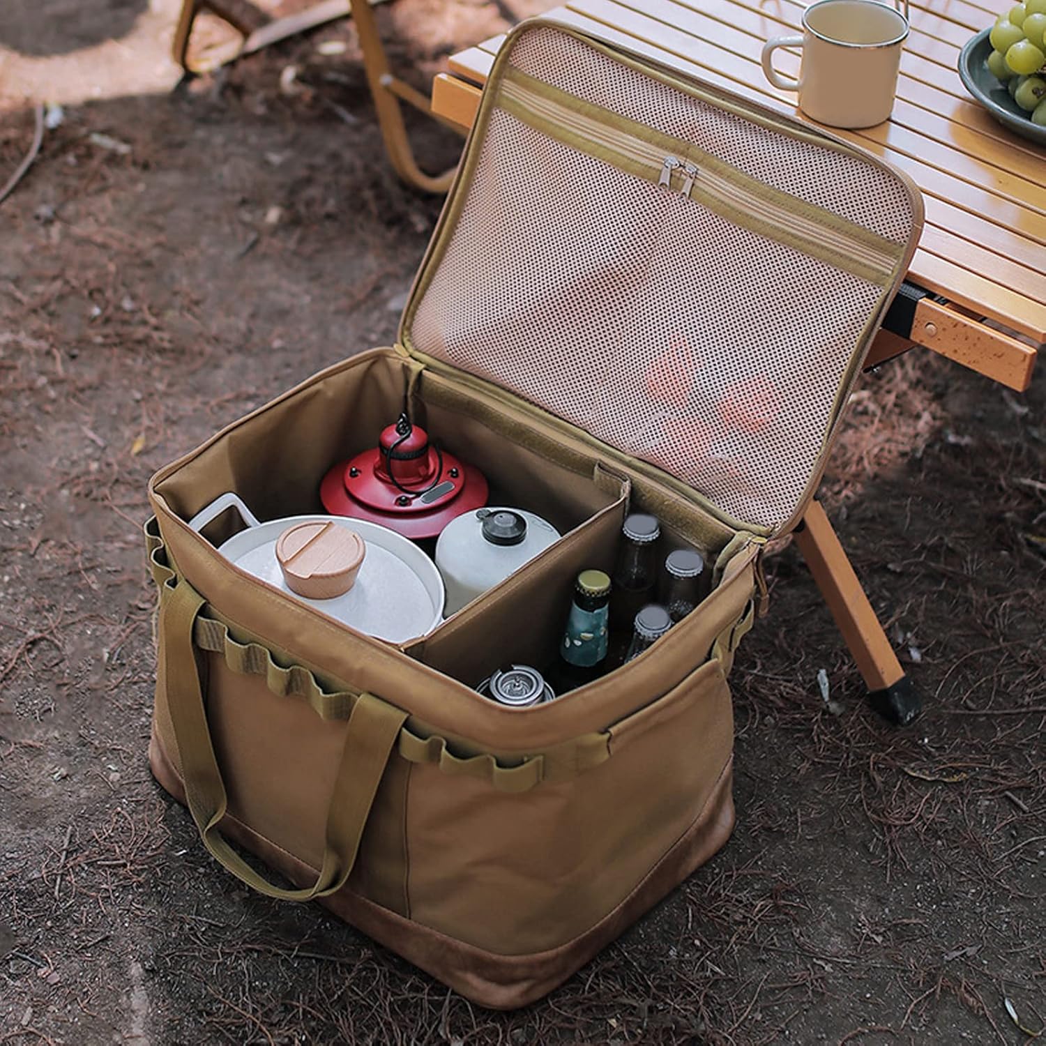 Outdoor Camping Cookware Storage Bag Camping Kitchen Barbecue Tableware Tools Bag Picnics Oven Bag Luggages Storage Bag Hiking Accessories