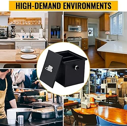 Miniatura 6 de Interceptor comercial de trampa de grasa de 8-70 libras para restaurante debajo del fregadero, 4-35 GPM, 8 libras