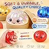 4PCS Giant Dumpling Squishy, Dumplings Squishy with Steamer Basket, Glitter Dumpling for Anxiety Relief, Soft Mystery Dumplings Toy for Adults Teens