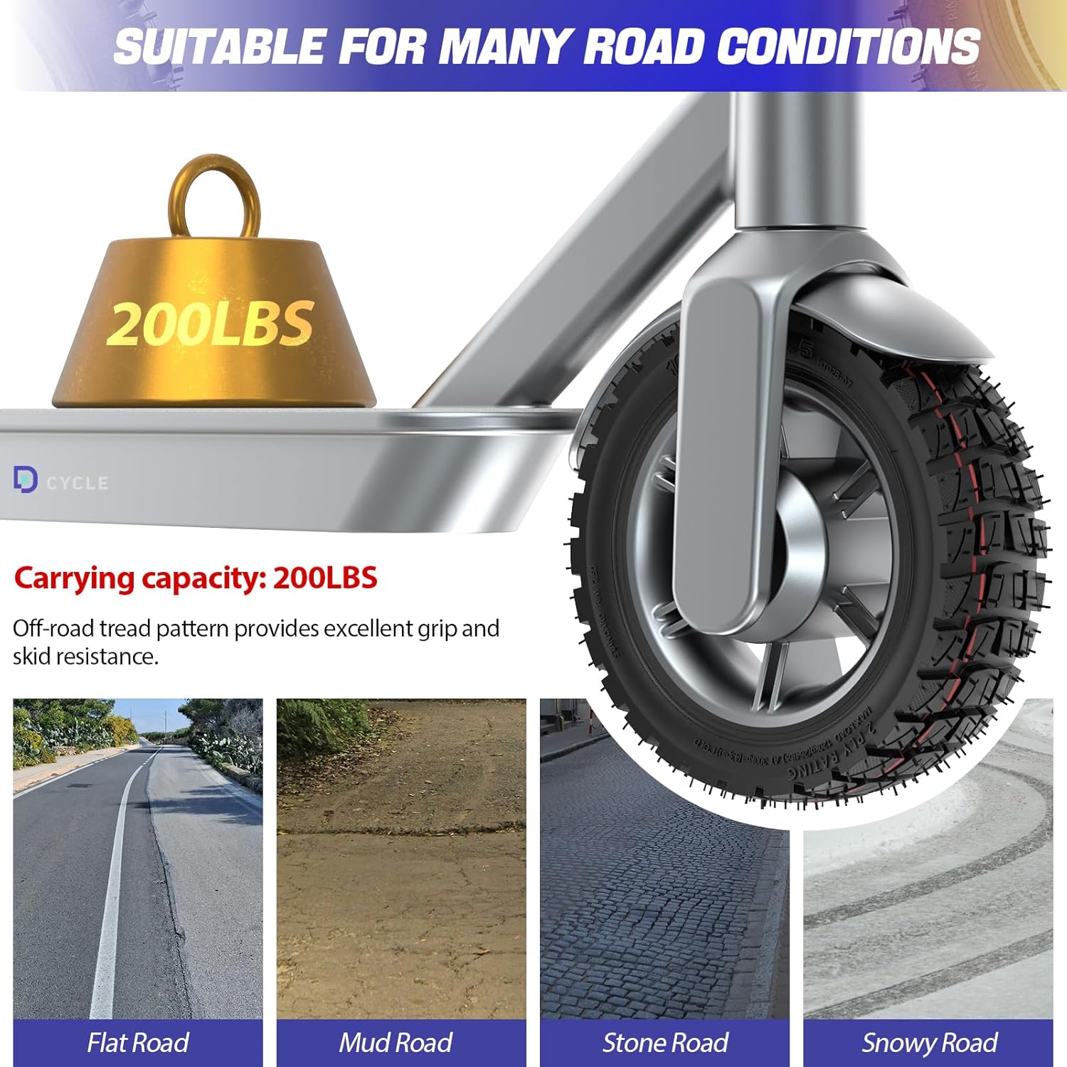 10x2.75-6.5 Scooter Tire Off Road 10 Inch Scooter Tyres 70/65-6.5 Thickened Tyre for Electric Scooter Wheels Replacement parts