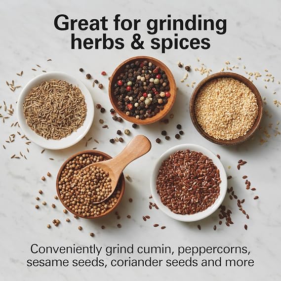 Hamilton Beach Custom Grind Electric Coffee Grinder For Up To 14 Cups | Grinds Coffee Beans, Spices & More | Hands-Free Operation, Auto Shutoff | Easy-Clean Removable Chamber | Stainless Steel