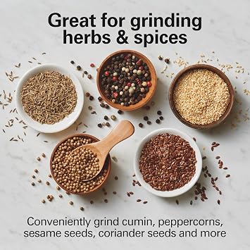 Hamilton Beach Custom Grind Electric Coffee Grinder For Up To 14 Cups | Grinds Coffee Beans, Spices & More | Hands-Free Operation, Auto Shutoff | Easy-Clean Removable Chamber | Stainless Steel