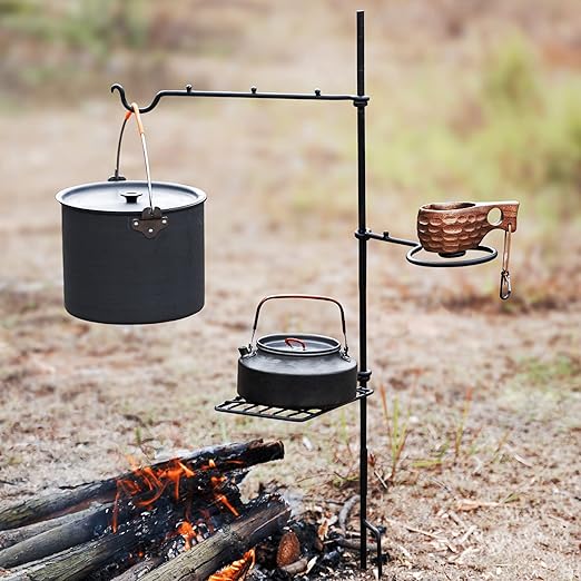 Swivel Camping Grill Grate Set｜Portable Campfire Cooking