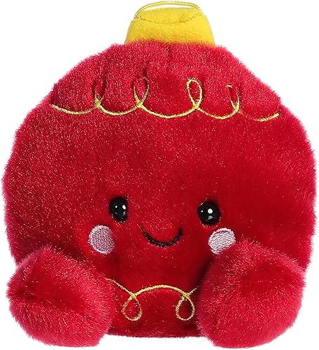 Aurora Adorable Palm Pals Rubi Ornament - Animal de peluche, diversión de bolsillo, juego sobre la marcha, color rojo, 5 pulgadas