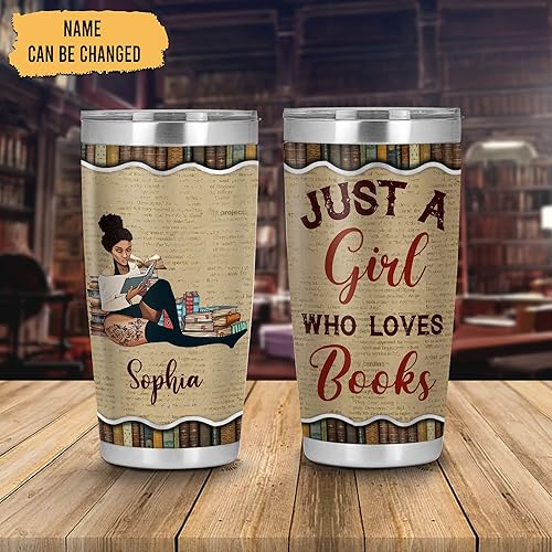 Vista 37 de Hyturtle Vaso personalizado de acero inoxidable de 20 onzas con tapa, doble pared y sellado al vacío, regalos para mujeres, niñas, amigos, amantes