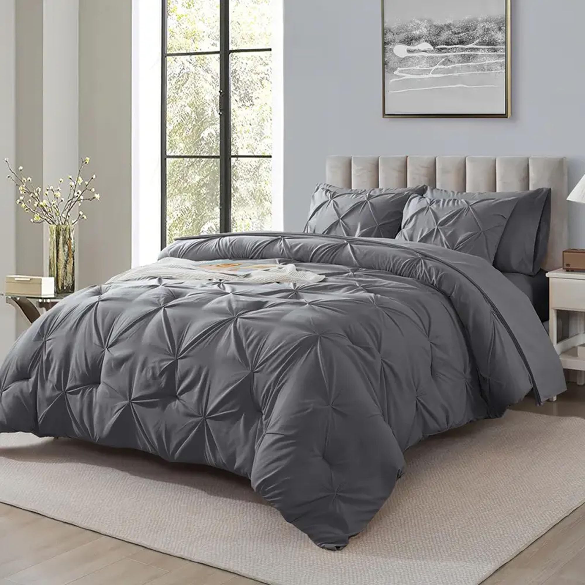 Housse de couette 200x200 qui ne glisse plus grâce aux taies et draps zippés