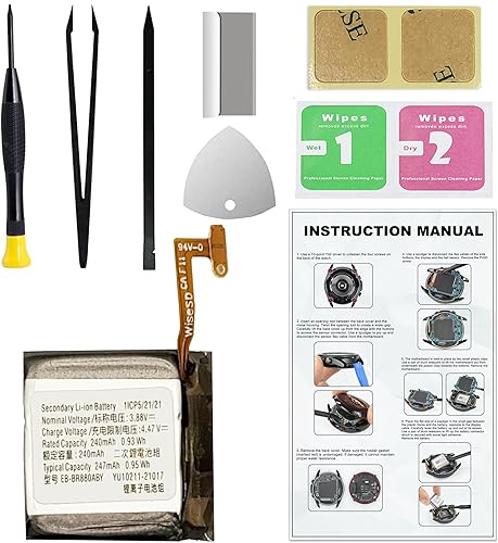 Miniatura 22 de Batería de repuesto para Galaxy Gear S3 Frontier & Gear S3 Classic, EB-BR760ABE Batería compatible con Samsung Gear S3 Frontier y Gear S3 Classic,