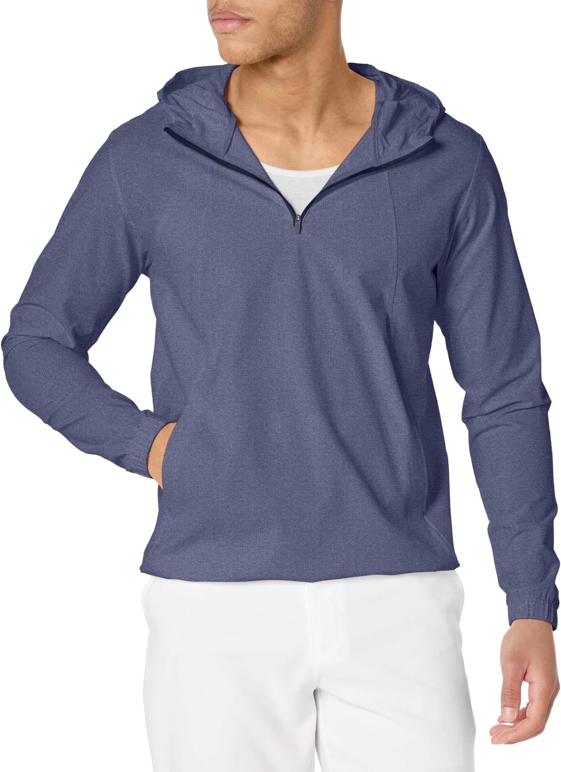 adidas golf fleece anorak hooded 1 4 zip