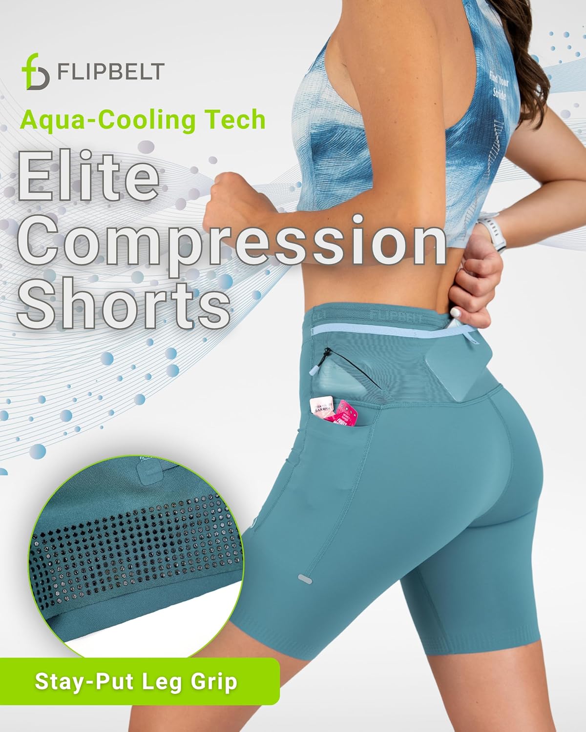 FlipBelt Women's Comp Shorts Elite - Image 3